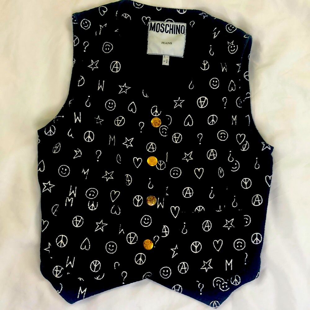 Vintage Rare Moschino Vest